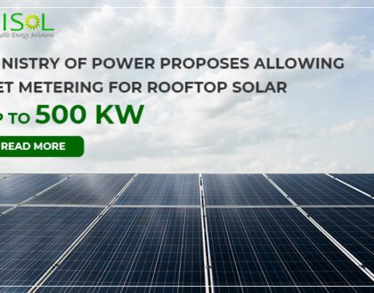 Ministry of Power Proposes Allowing Net Metering for Rooftop Solar up to 500 kW – Visol India
