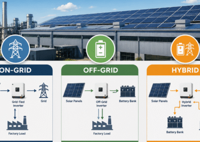 On-Grid vs Off-Grid vs Hybrid Solar for Factories