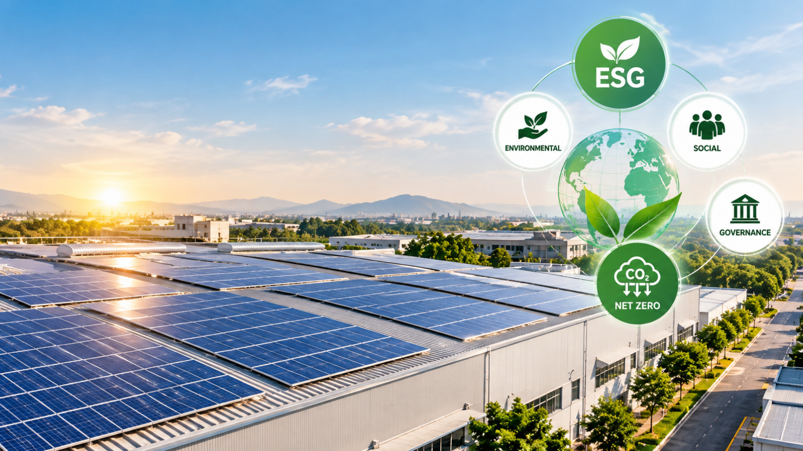 How Rooftop Solar Helps Your Company Meet ESG and Net-Zero Targets